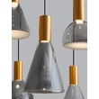 NovaLuce VOI függeszték fém, üveg, arany, füstszín, LED, 48W, 1440lm, 3000K - NL-9236308