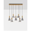NovaLuce VOI függeszték fém, üveg, arany, füstszín, LED, 56W, 1680lm, 3000K - NL-9236309