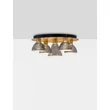 NovaLuce VOI mennyezet lámpa fém, üveg, arany, füstszín, LED, 40W, 1200lm, 3000K - NL-9236310