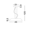 NovaLuce FELICIA függeszték fém, akril, fekete, LED, 25W, 3000K, 1765 Lm - NL-9268038