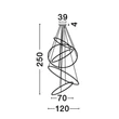 NovaLuce NUDOS függeszték fém, arany, LED, 3000K, 281W, 19670lm - NL-9289084