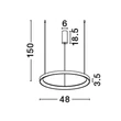 NovaLuce PERTINO függeszték fém, fehér, LED, 2700K, 38W, 2175lm - NL-9345686