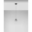 NovaLuce ORENDA függeszték fém, üveg, fekete, füstszín, LED, 5W, 225lm, 3000K - NL-9416957