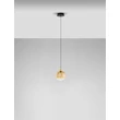 NovaLuce ORENDA függeszték fém, üveg, fekete, pezsgő, LED, 5W, 250lm, 3000K - NL-9416958