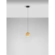 NovaLuce ORENDA függeszték fém, üveg, fekete, pezsgő, LED, 5W, 250lm, 3000K - NL-9416958
