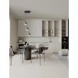 NovaLuce ORENDA függeszték fém, üveg, fekete, füstszín, LED, 15W, 675lm, 3000K - NL-9416959