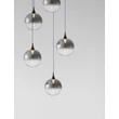 NovaLuce ORENDA függeszték fém, üveg, fekete, füstszín, LED, 20W, 1125lm,  3000K - NL-9416961