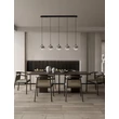 NovaLuce ORENDA függeszték fém, üveg, fekete, füstszín, LED, 20W, 1125lm,  3000K - NL-9416963