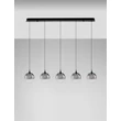 NovaLuce ORENDA függeszték fém, üveg, fekete, füstszín, LED, 20W, 1125lm,  3000K - NL-9416963