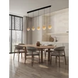 NovaLuce ORENDA függeszték fém, üveg, fekete, pezsgő, LED, 20W, 1250lm, 3000K - NL-9416964