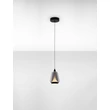 NovaLuce ALISH függeszték fém, üveg, fekete, füstszín, LED, 8W, 330lm, 3000K - NL-9416965