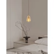 NovaLuce ALISH függeszték fém, üveg, fekete, pezsgő, LED, 8W, 433lm, 3000K - NL-9416966