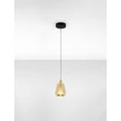 NovaLuce ALISH függeszték fém, üveg, fekete, pezsgő, LED, 8W, 433lm, 3000K - NL-9416966