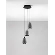 NovaLuce ALISH függeszték fém, üveg, fekete, füstszín, LED, 24W, 990lm, 3000K - NL-9416967