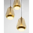 NovaLuce ALISH függeszték fém, üveg, fekete, pezsgő, LED, 24W, 1299lm, 3000K - NL-9416968