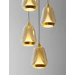 NovaLuce ALISH függeszték fém, üveg, fekete, pezsgő, LED, 40W, 2165lm, 3000K - NL-9416970