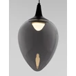 NovaLuce NALI függeszték fém, üveg, fekete, füstszín, LED, 6W, 238lm, 3000K - NL-9416971