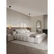 NovaLuce NALI függeszték fém, üveg, fekete, pezsgő, LED, 6W, 393lm, 3000K - NL-9416972