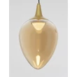NovaLuce NALI függeszték fém, üveg, fekete, pezsgő, LED, 6W, 393lm, 3000K - NL-9416972