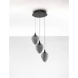 NovaLuce NALI függeszték fém, üveg, fekete, füstszín, LED, 18W, 714lm, 3000K - NL-9416973