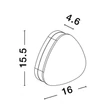 NovaLuce Combo kültéri fali lámpa fém, műanyag, anracit, LED, 3000K, 7.5W, 265lm, IP65 - NL-9492600