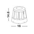 NovaLuce Stark kültéri állólámpa fém, műanyag, antracit, LED, 3000K, 8.2W, 116lm, IP65 - NL-9492660