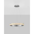 NovaLuce ETEKEN függeszték fém, kristály, ezüst, áttetsző, LED, 35W, 3900lm, 3000K - NL-9501214