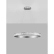 NovaLuce ETEKEN függeszték fém, kristály, ezüst, áttetsző, LED, 45W, 5880lm, 3000K - NL-9501215