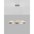 NovaLuce ETEKEN függeszték fém, kristály, ezüst, áttetsző, LED, 45W, 5880lm, 3000K - NL-9501215