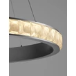 NovaLuce ETEKEN függeszték fém, kristály, ezüst, áttetsző, LED, 45W, 5880lm, 3000K - NL-9501215