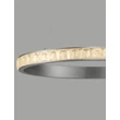 NovaLuce ETEKEN függeszték fém, kristály, ezüst, áttetsző, LED, 45W, 5880lm, 3000K - NL-9501215
