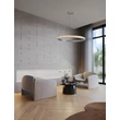 NovaLuce ETEKEN függeszték fém, kristály, ezüst, áttetsző, LED, 60W, 7407lm, 3000K - NL-9501216