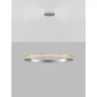 NovaLuce ETEKEN függeszték fém, kristály, ezüst, áttetsző, LED, 60W, 7407lm, 3000K - NL-9501216