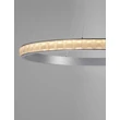 NovaLuce ETEKEN függeszték fém, kristály, ezüst, áttetsző, LED, 60W, 7407lm, 3000K - NL-9501216
