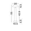NovaLuce TURA kültéri állólámpa cement, szürke, LED, 7W, 840lm, 3000K, IP65 - NL-9540238