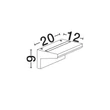 NovaLuce LITA kültéri fali lámpa cement, fehér, LED, 6W, 660lm, 3000K, IP65 - NL-9540240