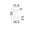 NovaLuce CRAM kültéri állólámpa cement, szürke, LED, 5W, 580lm, 3000K, IP65 - NL-9540241