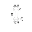 NovaLuce CRAM kültéri állólámpa cement, szürke, LED, 5W, 580lm, 3000K, IP65 - NL-9540242