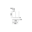 NovaLuce FLUSSO függeszték fém, akril, fekete, LED, 43W, 3000K, 1290 Lm - NL-9540276