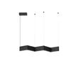NovaLuce FLUSSO függeszték fém, akril, fekete, LED, 43W, 3000K, 1290 Lm - NL-9540276