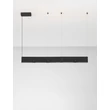 NovaLuce FLUSSO függeszték fém, akril, fekete, LED, 43W, 3000K, 1290 Lm - NL-9540276