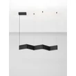 NovaLuce FLUSSO függeszték fém, akril, fekete, LED, 43W, 3000K, 1290 Lm - NL-9540276