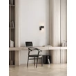 NovaLuce FLUSSO fali lámpa fém, fekete, LED, 5W, 3000K, 189 Lm - NL-9540277