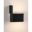 NovaLuce FLUSSO fali lámpa fém, fekete, LED, 5W, 3000K, 189 Lm - NL-9540277