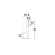 NovaLuce ARCO asztali lámpa fém, fekete, LED, 4W, 3000K, 153 Lm - NL-9540289