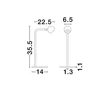 NovaLuce SFERA asztali lámpa fém, arany, LED, 6W, 3000K, 514 Lm - NL-9540296