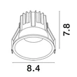 NovaLuce LUELA beépíthető szpotlámpa fém, fekete, arany, LED, 3000K, 13W, 965lm - 9580623