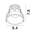 NovaLuce LUELA beépíthető szpotlámpa fém, fehér, arany, LED, 3000K, 13W, 965lm - 9580624