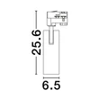 NovaLuce EURIKA fényforrás 3-fázisú sínekhez fém, fekete, LED, 4000K, 20W, 1425lm - 9580630