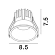 NovaLuce LUELA beépíthető szpotlámpa fém, fehér, LED, 2700K, 13W, 1140lm - 9580639